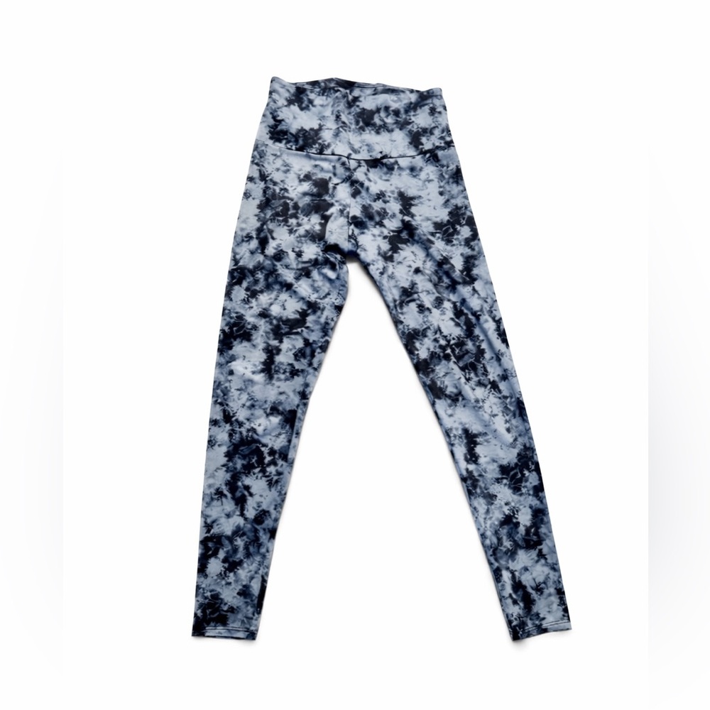 Onzie Blue Black Tie-Dye High-Rise Leggings S/M